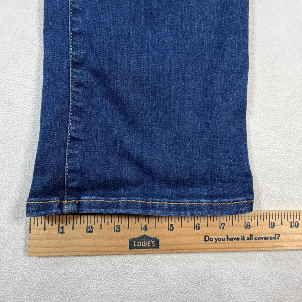 Frame Le Sleek Straight Jeans Womens 34 Malta Dark Wash High Rise MSRP $278